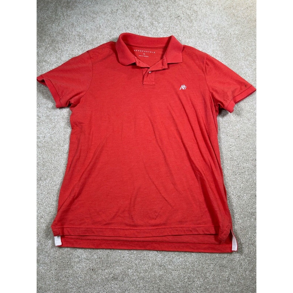 Aeropostale Mens Size M Red Polo‎ Shirt